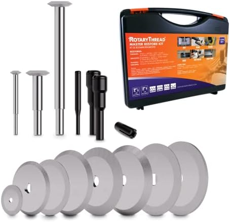 Repair Kits - Faster & Easier to Chase, Restore & Clean Internal or External Threads, All in One Universal Thread Files Set, Inch, Metric, Grooves, Glands, Acme, Buttress Thread