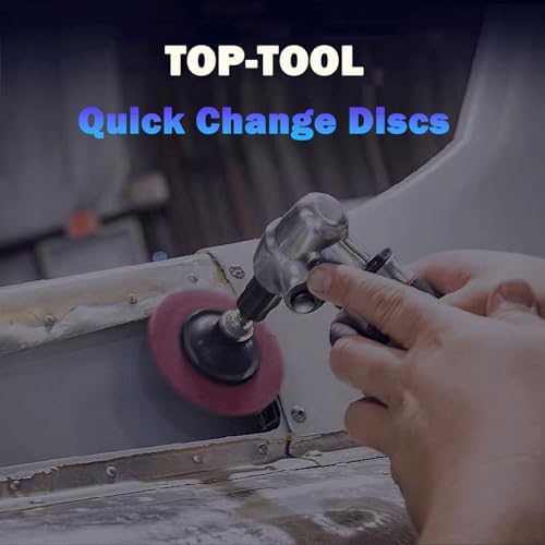 2 Inch Quick Change Sanding Discs 120 Pcs, 1/4 Inch Holder for Die Grinder