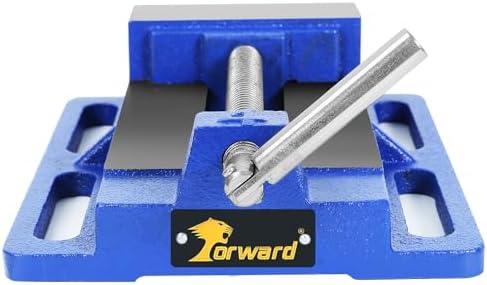 Forward Q196A 6 Inch Drill Press Vise Portable Bench Vise with Slotted Base
