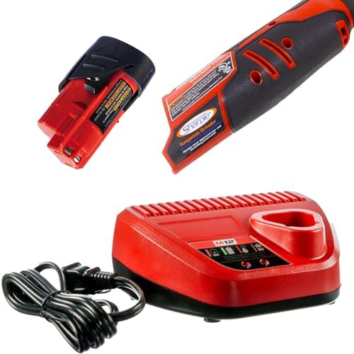 DXCL Hand-Held Cordless Tungsten Sharpener Grinder, Adjustable 15°- 45°, Diamond Ground Tapers (Auburn Red/Auburn Red)
