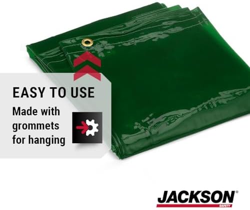 Jackson Safety Transparent Welding Curtain for Sparks & Spatter - NFPA 701