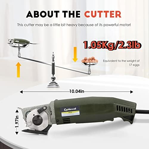 Electric Rotary Fabric Carpet Cutter Heavy Duty Fabric Scissors YJ-50