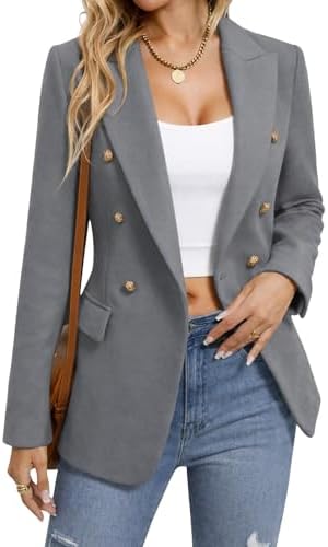 Mina Self 2026 Women's Fall Tweed Blazer Plaid Jacket Business Casual Coat