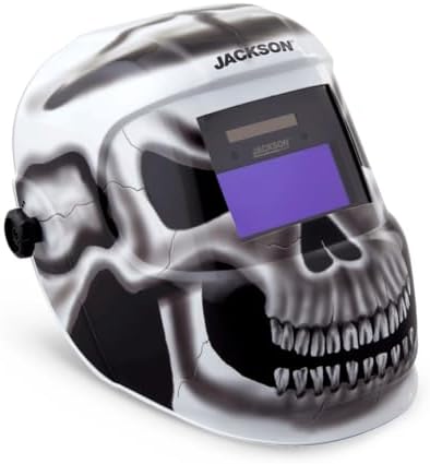 Jackson Safety Premium Graphic Welding Hood with ADF - Ultra Lightweight Auto Darkening Welding Helmet - ANSI Z87.1 (Multiple Styles)