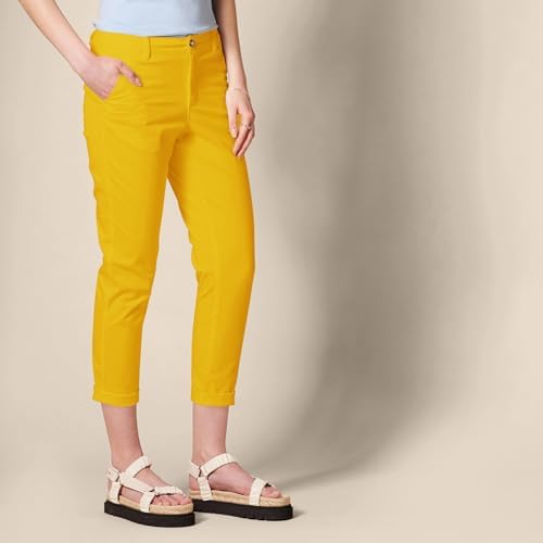 Amazon Essentials Women's Mid-Rise Slim-Fit Stretch Cropped Capri Pants (Available in Plus Size)