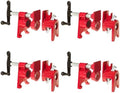 4 Pack 3/4'' Pipe Clamps for Woodworking with Foot Design Wood Gluing Pipe Clamp Fixture Set Heavy Duty Cast Iron For Woodworking, Carpentry, Home Improvement, and DIY Jobs