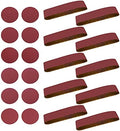Sanding Belts 4 x 36 Kit, Aluminum Oxide Sanding Belts, Sander Belts 4x36 80-400 Grits 10 Pack and 6 Inch No-Hole Self Stick Oxide Sanding Disc Paper 80-400 Grits 12 Pack (22 Pcs)