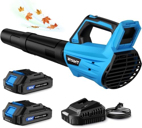 Leaf Blower Cordless, Leaf Blower with Battery and Charger, Lawn & Patio