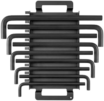 TEKTON Flat End Hex L-Key Set with Rack, 9-Piece | KLX92201 | 11 - 19 mm, Rack