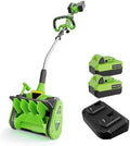 Vibekio 40V Cordless Snow Shovel, 13.5-Inch Brushless Snow Blower, Electric Snow Shovel with ±30° Adjustable Plate, 27.8 FT Snow Throw, 2×20V 4.0Ah Batteries, 30Min Runtime for Driveway, Patio, Deck