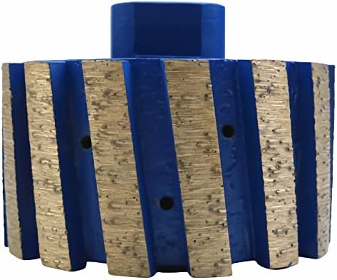 3 Inch Segmented Zero Tolerance Drum Wheel Diamond Grinding Drum Wheels with 5/8''-11 Arbor Drum Profiler for Granite