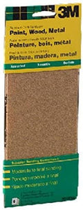 3M General Purpose Sandpaper Sheets, 3-2/3-in by 9-in, 60-100-150 Assorted Grits, 6-Sheets