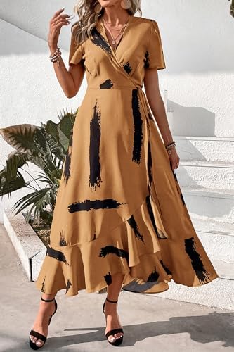 PRETTYGARDEN Women's Boho Floral Summer Maxi Dresses