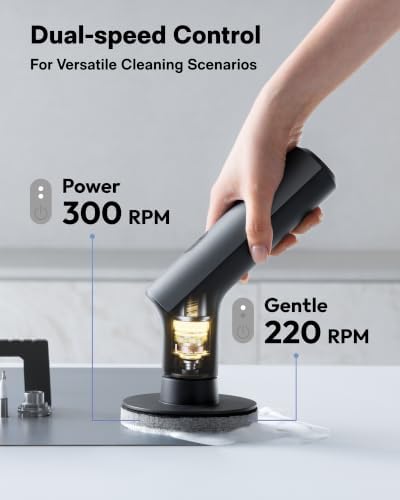 HOTO Swift™ Easycare Cordless Electric Spin Scrubber, for Bathroom, Tile