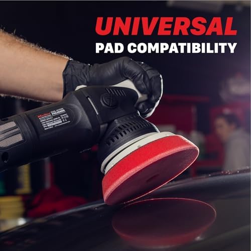 Maxshine 5” Dual Action & 5” Rotary Polisher Set – 15mm Long Throw 1000W Car Buffer with 5” Backing Plate & Variable Speed – Professional Auto Detailing Tool for Cars, Trucks, SUVs & Boats