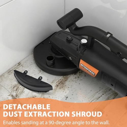 7 Inch Concrete Grinder with Extendable Rod, 3800W Grinding Machine