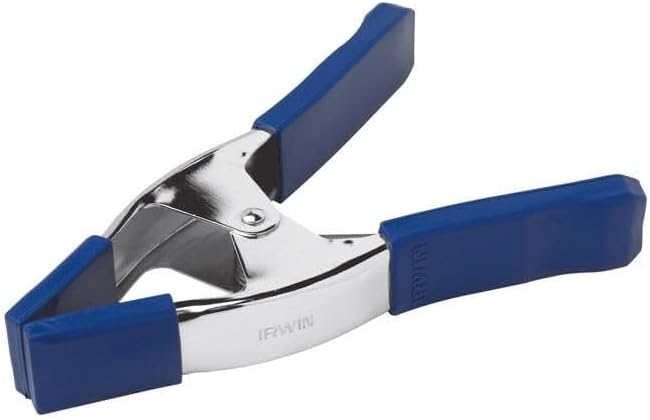 IRWIN Tools QUICK-GRIP Metal Spring Clamp, 3-Inch (222803), Blue