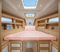 JS Sanders V Berth Boat Sheet 1 Pcs 600 TC Egyptian Cotton, Blush