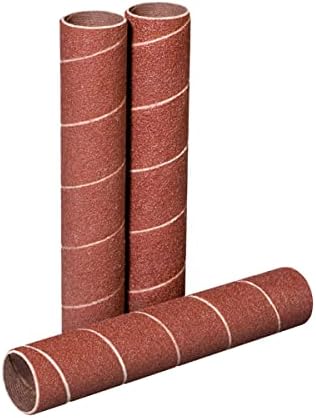POWERTEC 11211 4.5 Inch Sanding Sleeves for Spindle Sander, 120 Grit, Aluminum Oxide Sandpaper Diameter 3/4 Inch – 3 Pack