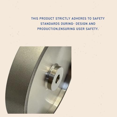 6-inch 320 grit CBN Grinding Wheel, Designed for Sharpening high-Speed Steel Tools, Lathe Tools, and Chisel Sets.Dimensions: 6" Diameter x 1" Width, 1/2" (320-grit)