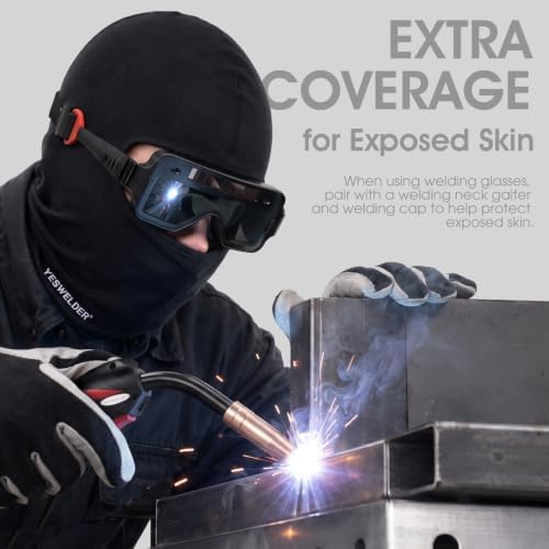 YESWELDER True Color Auto-Darkening Welding Goggles, 2-Sensor View