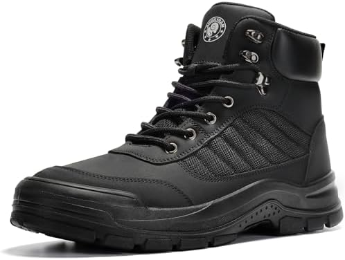 ANGRYRAM Steel Toe Boots for Men Women Puncture Proof Work Boots