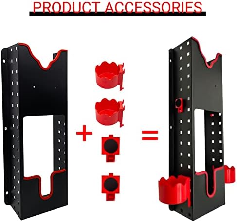 2-Pack Polisher Holder Wall Mount, Cold-Rolled Steel Holder for Detailing