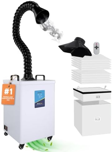 FumeClear FC-2002 Laser Fume Extractor with H13 Filtration for Fume Removal