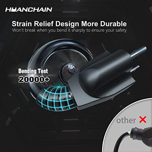HUANCHAIN Indoor Black Extension Cord 4 FT Waterproof 16/3 Gauge
