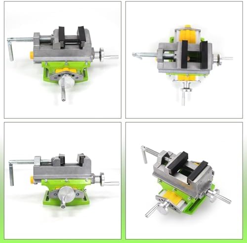 CNCTOPBAOS 3 Inch Cross Slide Vise for Mill Drill Press 2 Way X-Y Workbench