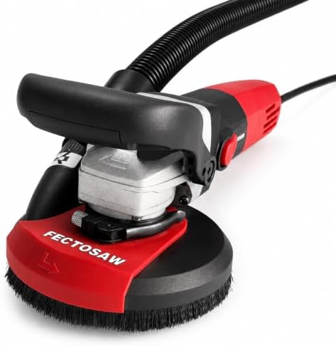 1100W Dustless Concrete Grinder, 5-Inch Surface Grinding Tool with Vacuum Dust Collection, 6-Speed Variable Control (1100-4200 RPM), Diamond Cup Wheel for Concrete, Masonry & Coating Removal