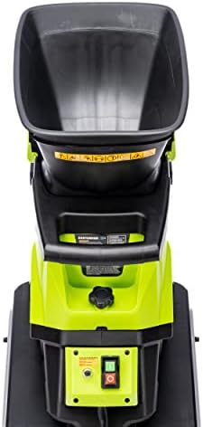 Earthwise GS70015 15-Amp Garden Corded Electric Chipper, Collection Bin