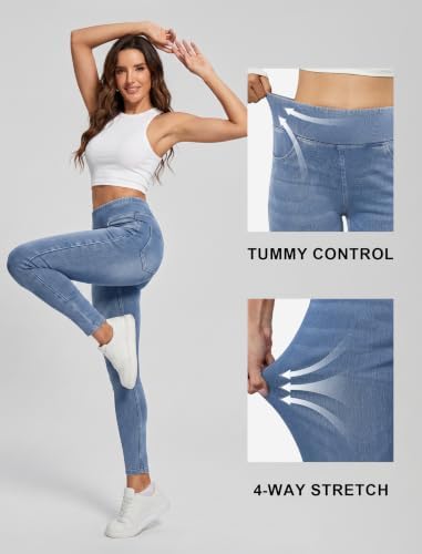 FireSwan Stretchy Jeggings for Women High Waisted Pull On Skinny Jeans
