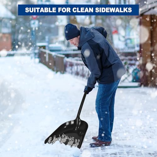 Frienda 3 Pcs Plastic Snow Shovel Large Scoop Shovel, Multicolor