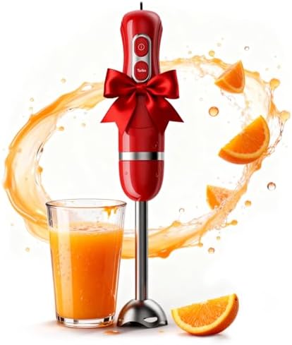 Turelar Immersion Blender Corded 400W, 2 Speed, Emulsifier, Blend, BPA-Free