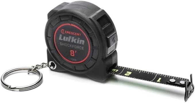 Lufkin - Tape,Keychain,Black Blade,1/2" X8' (L1108B)