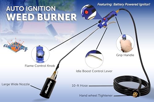 Flame King YSN340K-AI 340,000 BTU Propane Torch Weed Burner with 10-ft Hose