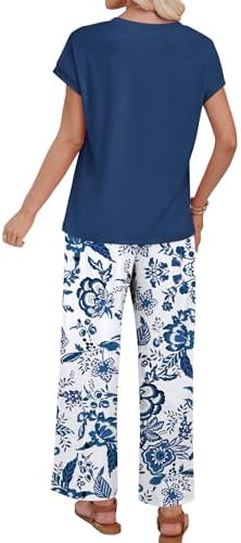 WIHOLL Two Piece Sets for Women Summer Spring Outfits Lounge Sets Beach Vacation Clothes Airport Travel Matching Clothing