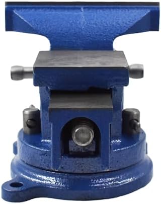 munirater Heavy Duty Bench Vise 6 Inch with Anvil 360 Degree Rrotation Locking Base Bench for Clamping Fixing