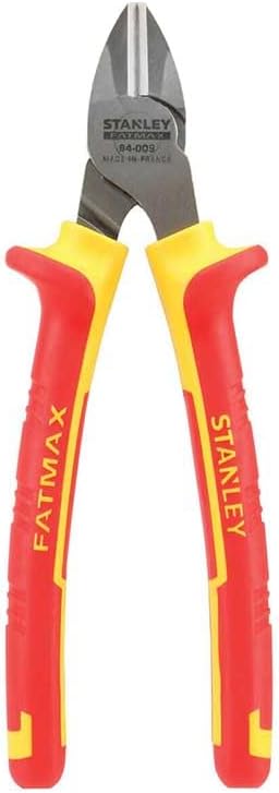 Stanley 0-84-009 Side Cut Plier MaxSteel VDE, Red/Yellow