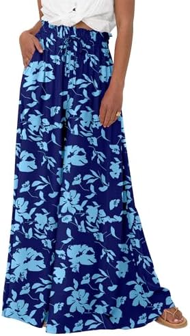 BTFBM Wide Leg Flowy Palazzo Pants for Women