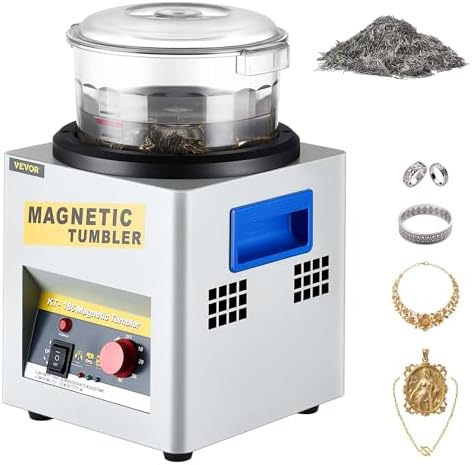 VEVOR Magnetic Tumbler 180 mm 2000 RPM KT-185 Jewelry Polisher Tumbler