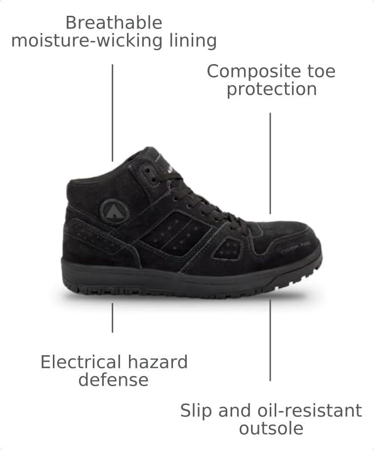 Airwalk Men's Work Mongo Mid Comp Toe EH SR