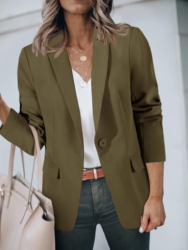 Cicy Bell Womens Casual Blazers Long Sleeve Work Office Suit Jackets Blazer