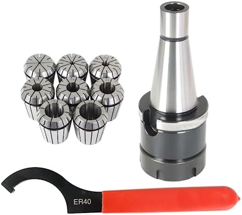 ER-40 Chuck Shank #40 NMTB Taper 10Pcs Spring Collet Chuck Tool Holder with Box Fit for CNC Engraving Machine and Milling Lathe Tool