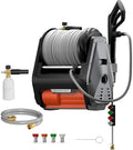 Giraffe Tools Grandfalls Pressure Washer Pro with 100FT Hoses, Dark Silver