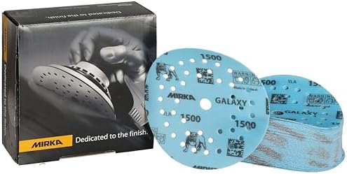 Mirka Galaxy Multifit Sandpaper 5 Inch Grit 1500 50 Discs