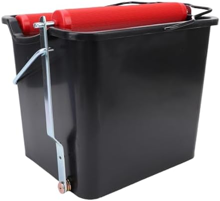 14L Pedal Spin Mop Bucket, Labor Saving Foot Pressure Floor Cleaning Bucket with Sturdy ABS and Metal Design, for Boats Yachts Cruise Ships and Deck Workspaces