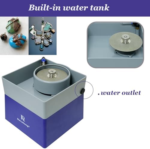 4” Flat Grinding Machine - Grinding Equipment - Shaping and Polishing Tools, Resin Mineral Rock Polishing Machines, Grinding Machines, Includes Rock Mineral Polishing Machine Accessory Kit