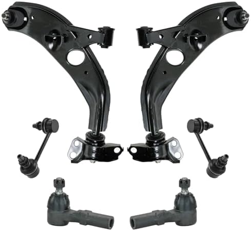TRQ Front Steering & Suspension Kit Control Arm with Ball Joint Sway Bar